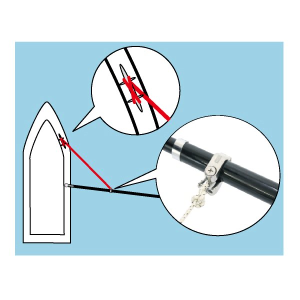 画像3: No.695　アウトリガー補助ロープセット (3)