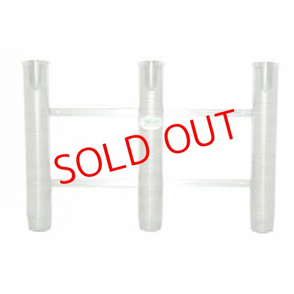 画像1: No.10764 ステンレス製 3連ロッドホルダー 内径Φ35mm スリット有り (1)