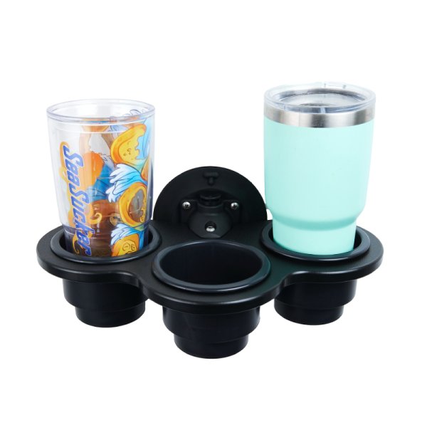 画像2: シーサッカー(SeaSucker) トリプルカップホルダー バーチカル  黒 (2)