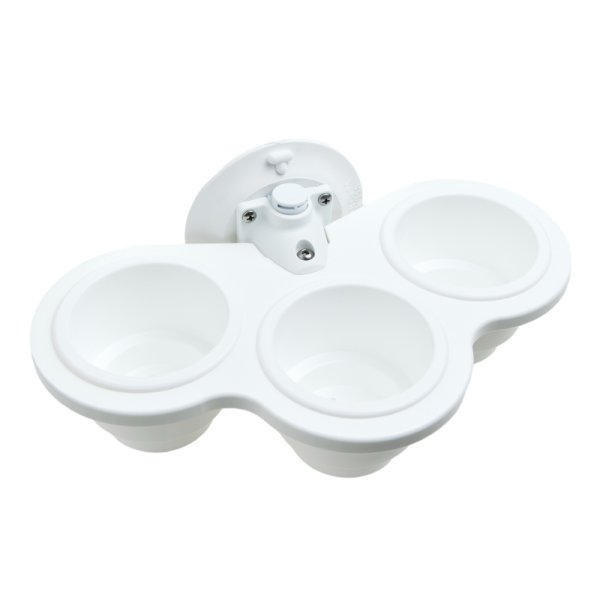 画像1: シーサッカー(SeaSucker)　トリプルカップホルダー　バーチカル  白 (1)