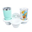 画像2: シーサッカー(SeaSucker)　トリプルカップホルダー　バーチカル  白 (2)