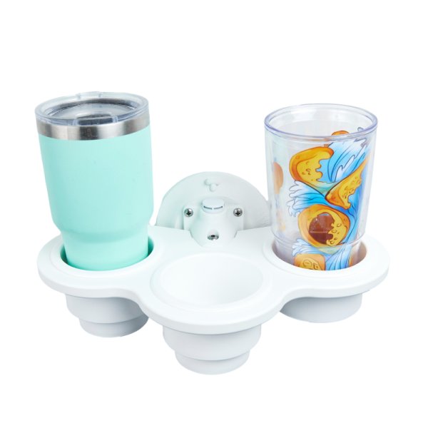 画像2: シーサッカー(SeaSucker)　トリプルカップホルダー　バーチカル  白 (2)