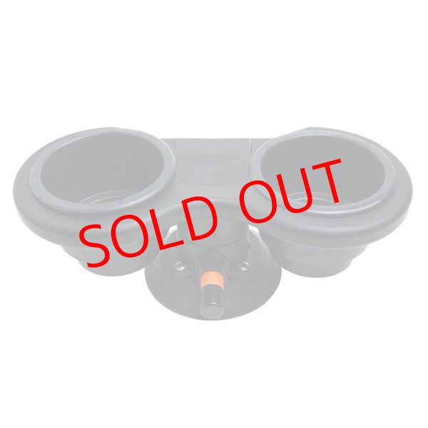 画像1: SeaSucker　ダブルカップホルダー　ホライゾナル  黒 (1)