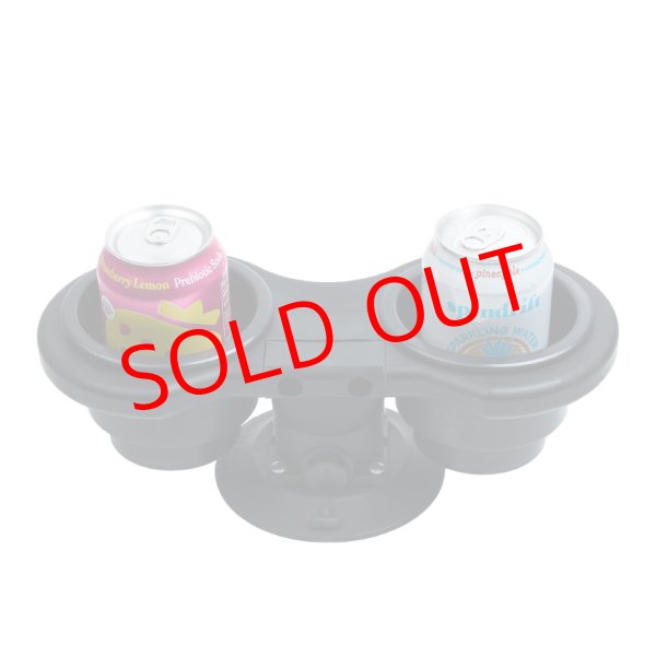 画像2: SeaSucker　ダブルカップホルダー　ホライゾナル  黒 (2)