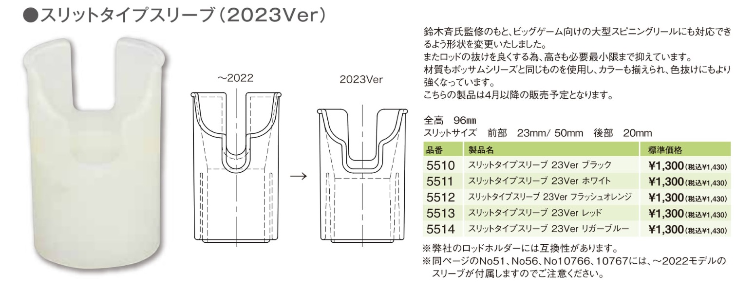 画像1: スリットタイプスリーブ　2023Ver